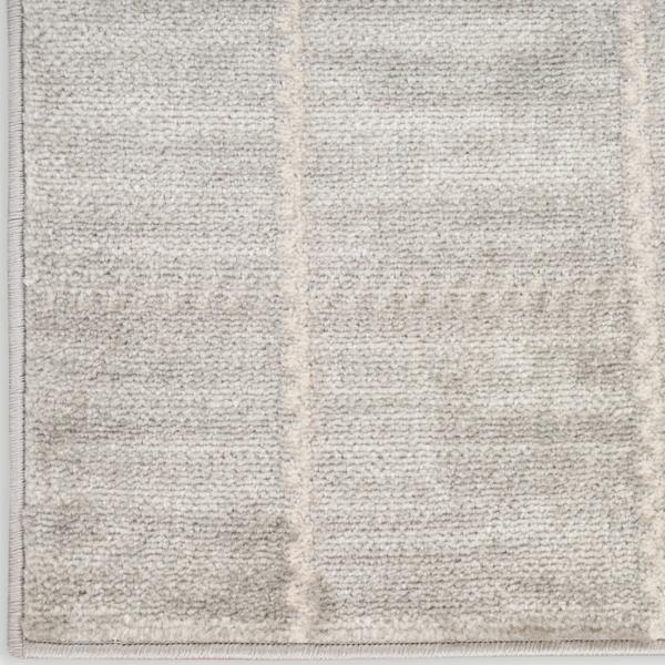 nourison Serenity Home Light Grey Indoor only Geometric Rug SRH05 Home