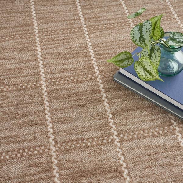Nourison Serenity Home Mocha Ivory Indoor Only Geometric Rug SRH05 Home
