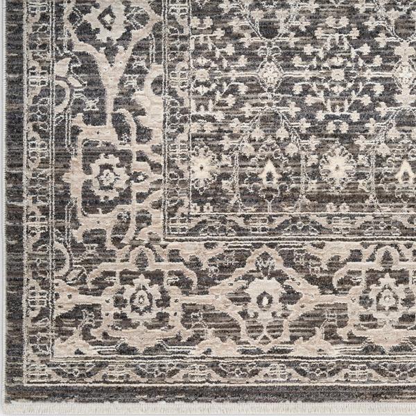 nourison Shadows Charcoal Ivory Indoor only Moroccan Rug SHW04