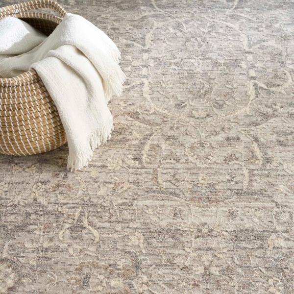 Nourison Shadows Grey Indoor Only Moroccan Rug SHW06