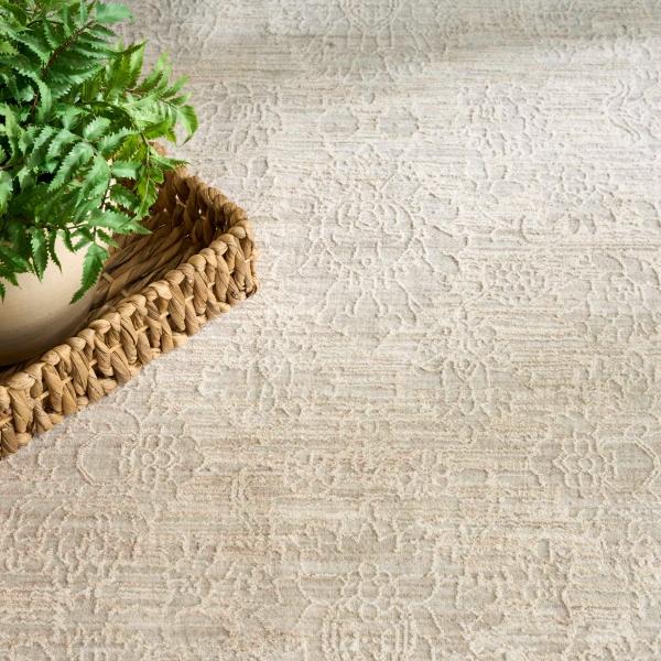 Nourison Shadows Ivory Grey Indoor Only Persian Rug SHW03