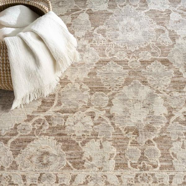 Nourison Shadows Ivory Mocha Indoor Only Persian Rug SHW03