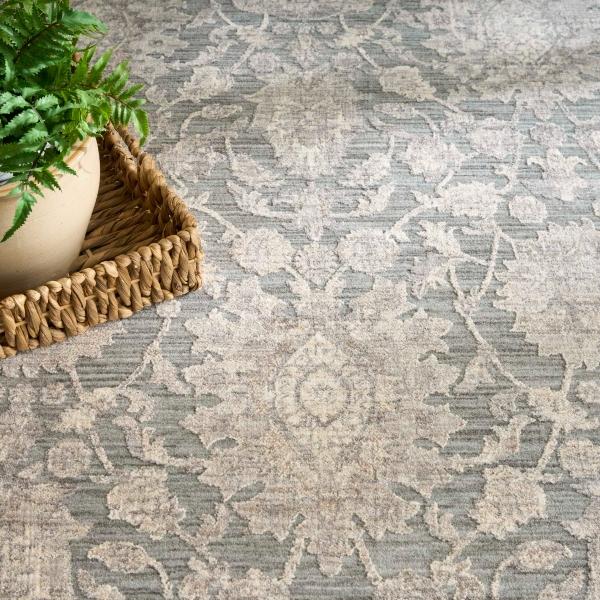 Nourison Shadows Sage Ivory Indoor Only Moroccan Rug SHW08
