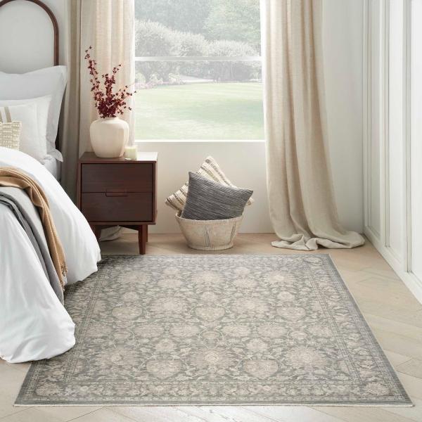 Nourison Shadows Sage Ivory Indoor Only Moroccan Rug SHW08