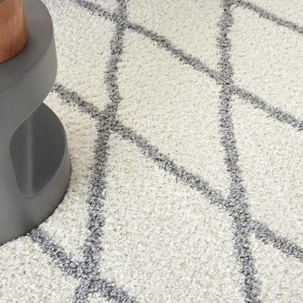 Nourison SHANGRI-LA SHI02 IVORY/LIGHT GREY AREA RUG