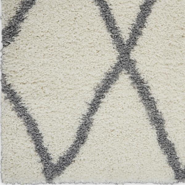 nourison SHANGRI-LA SHI02 IVORY/LIGHT GREY AREA RUG