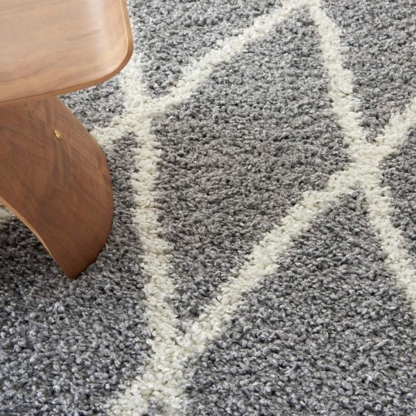 Nourison SHANGRI-LA SHI02 LIGHT GREY/IVORY AREA RUG