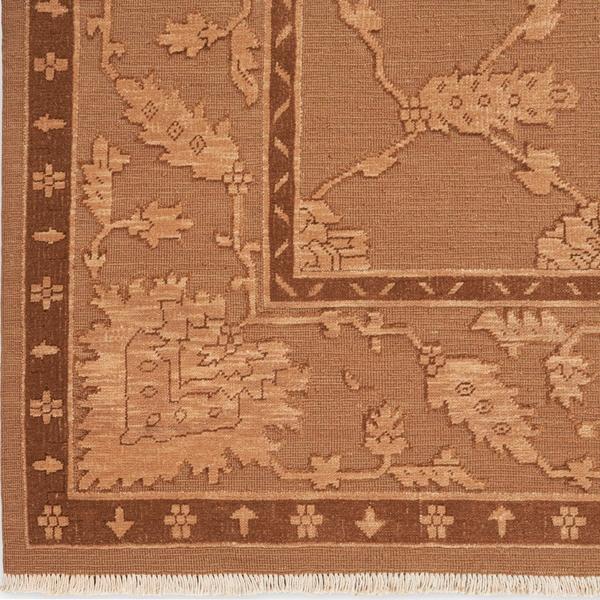 Nourison Silk Pointe Brown Indoor Only Floral Rug SKP1