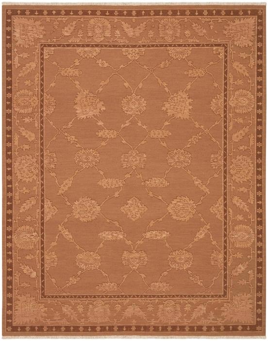 Nourison Silk Pointe Brown Indoor Only Floral Rug SKP1