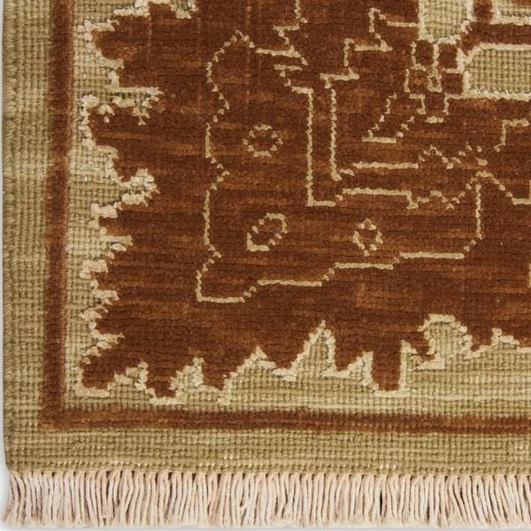 Nourison Silk Pointe Green Indoor Only Floral Rug SKP1
