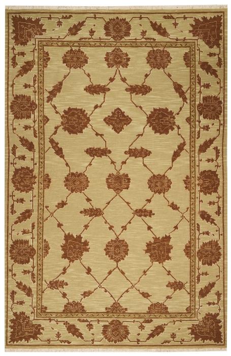 Nourison Silk Pointe Green Indoor Only Floral Rug SKP1