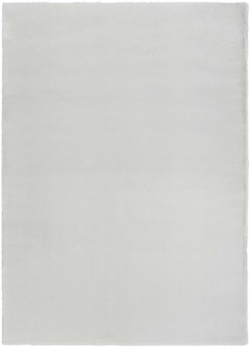 Nourison Soft Plush Rabbit Fur Silver Indoor Only Solid Rug SFF01