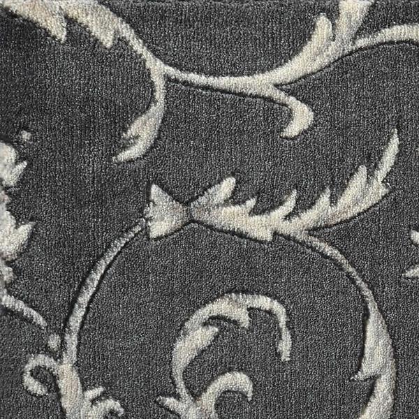 nourison SOMERSET SCROLLWORK ST02 CHARCOAL BROADLOOM BROADLOOM CARPET