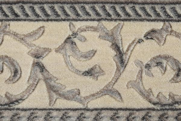 Nourison SOMERSET SCROLLWORK ST02 GREEN MULTICOLOR BORDER BROADLOOM CARPET