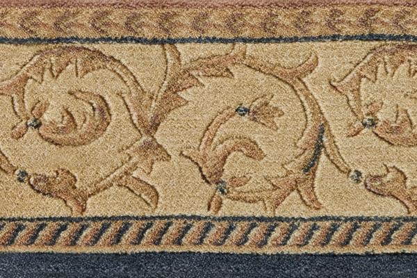 Nourison SOMERSET SCROLLWORK ST02 NAVY BORDER BROADLOOM CARPET
