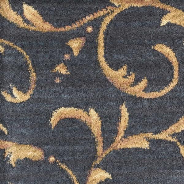nourison SOMERSET SCROLLWORK ST02 NAVY BROADLOOM BROADLOOM CARPET