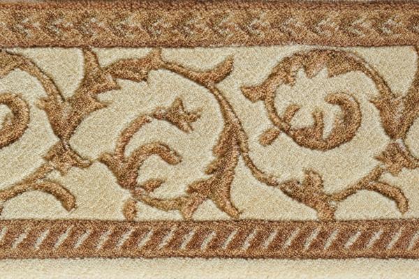 Nourison SOMERSET SCROLLWORK ST02 VANILLA BORDER BROADLOOM CARPET
