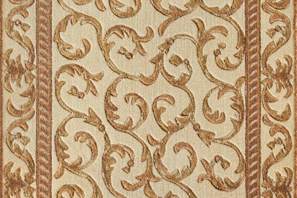Nourison SOMERSET SCROLLWORK ST02 VANILLA RUNNER BROADLOOM CARPET