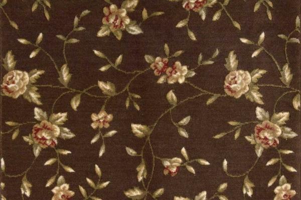 Nourison SOMERSET SPRING BLOSSOM ST69 BROWN BROADLOOM BROADLOOM CARPET