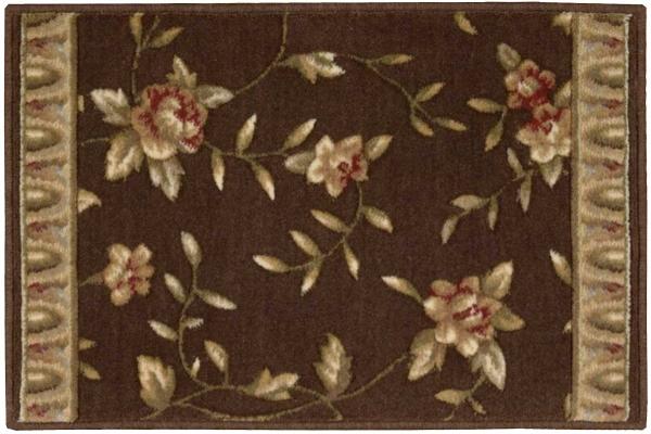 Nourison SOMERSET SPRING BLOSSOM ST69 BROWN RUNNER BROADLOOM CARPET