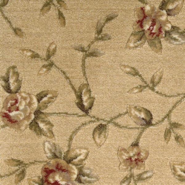 nourison SOMERSET SPRING BLOSSOM ST69 GOLD BROADLOOM BROADLOOM CARPET