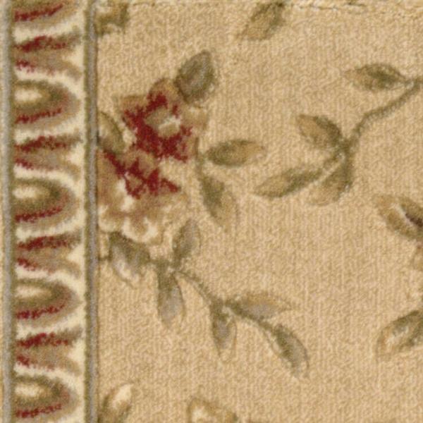 nourison SOMERSET SPRING BLOSSOM ST69 GOLD RUNNER BROADLOOM CARPET
