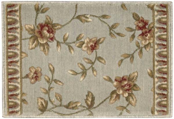 Nourison SOMERSET SPRING BLOSSOM ST69 LIGHT BLUE RUNNER BROADLOOM CARPET