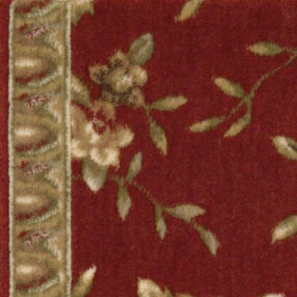 nourison SOMERSET SPRING BLOSSOM ST69 RED RUNNER BROADLOOM CARPET