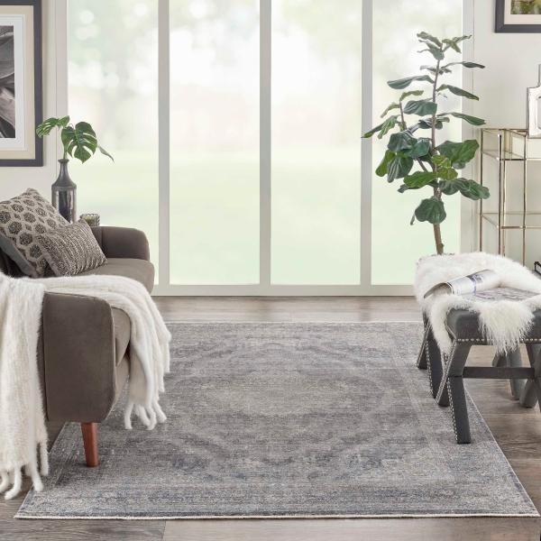 Nourison STARRY NIGHTS STN05 CHARCOAL/CREAM AREA RUG