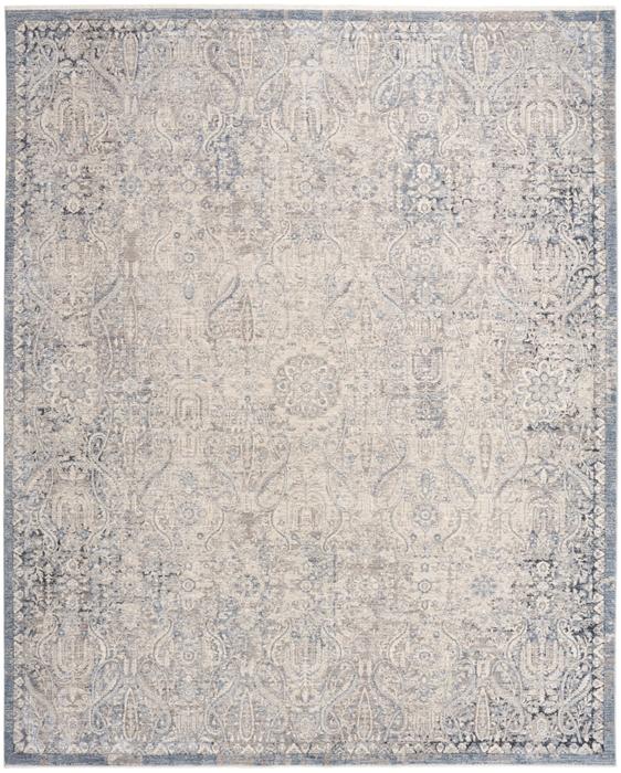Nourison Sultana Grey Blue Indoor Only Persian Rug SLL03