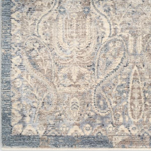 nourison Sultana Grey Blue Indoor only Persian Rug SLL03