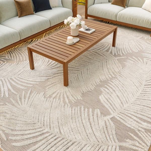 Nourison Suncoast Beige Indoor/Outdoor Nature Rug SNC03