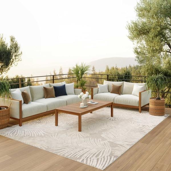 nourison Suncoast Beige Indoor/Outdoor Nature Rug SNC03