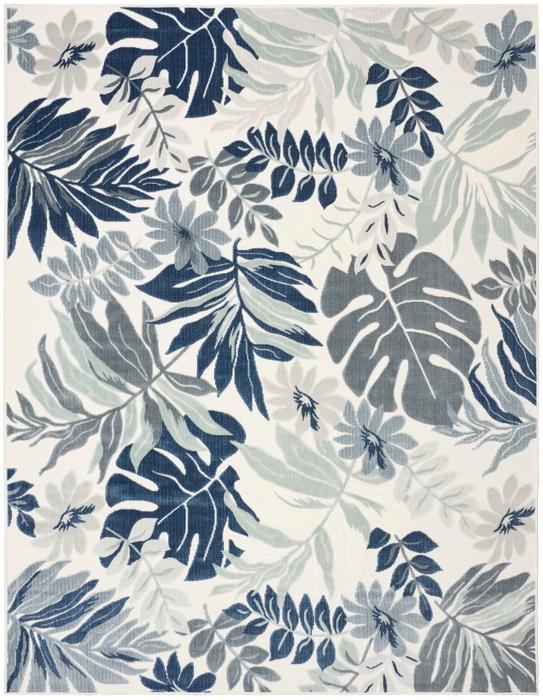 Nourison Suncoast Blue Indoor/Outdoor Floral Rug SNC02
