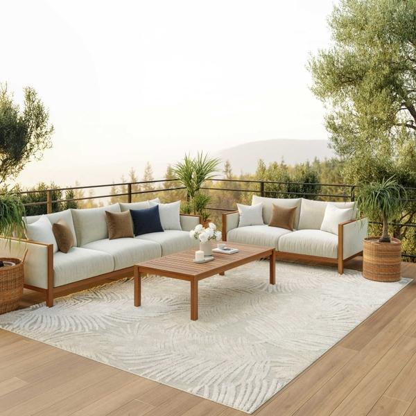 nourison Suncoast Grey Indoor/Outdoor Nature Rug SNC03