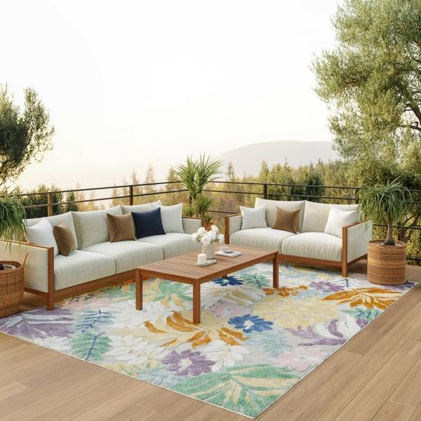 nourison Suncoast Multicolor Indoor/Outdoor Nature Rug SNC02