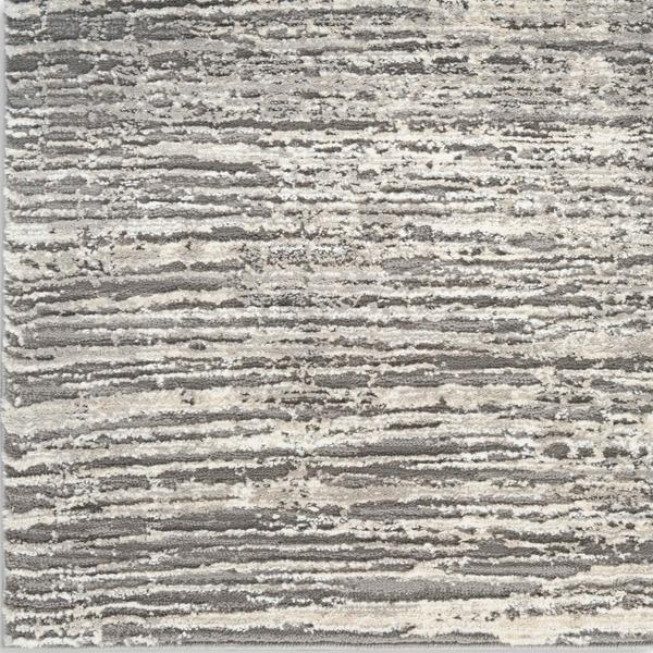 nourison Sustainable Trends Ivory Grey Indoor only Abstract Rug SUT01 Home