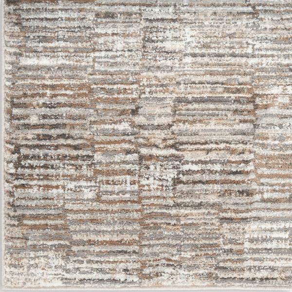 nourison Sustainable Trends Ivory Mocha Indoor only Abstract Rug SUT06 Home