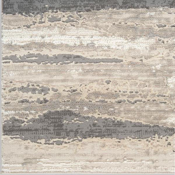 nourison Sustainable Trends Ivory Multicolor Indoor only Abstract Rug SUT03 Home