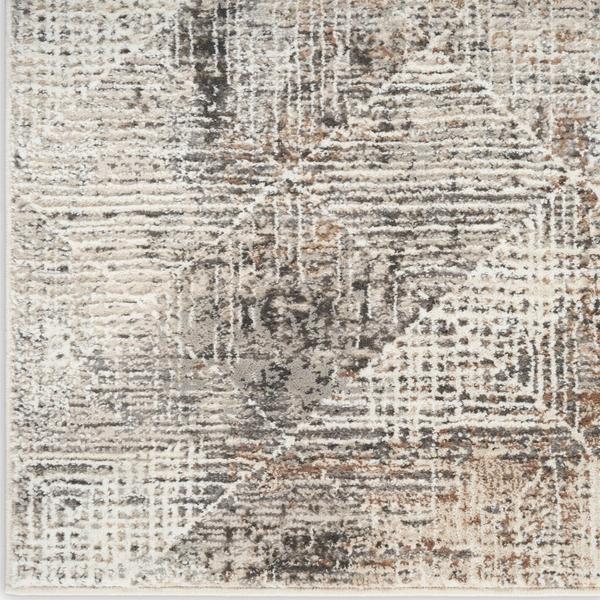 nourison Sustainable Trends Ivory Multicolor Indoor only Abstract Rug SUT08 Home