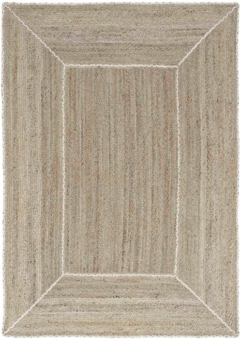Nourison Terrazzo Jute Natural Grey Indoor Only Solid Rug TRJ01