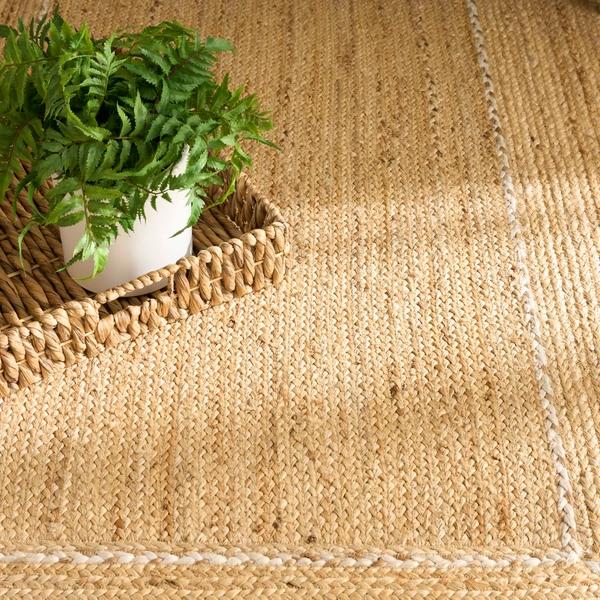 Nourison Terrazzo Jute Natural Indoor Only Solid Rug TRJ01