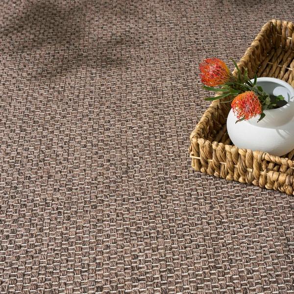 Nourison Tulum Brown Indoor/Outdoor Solid Rug TLM03