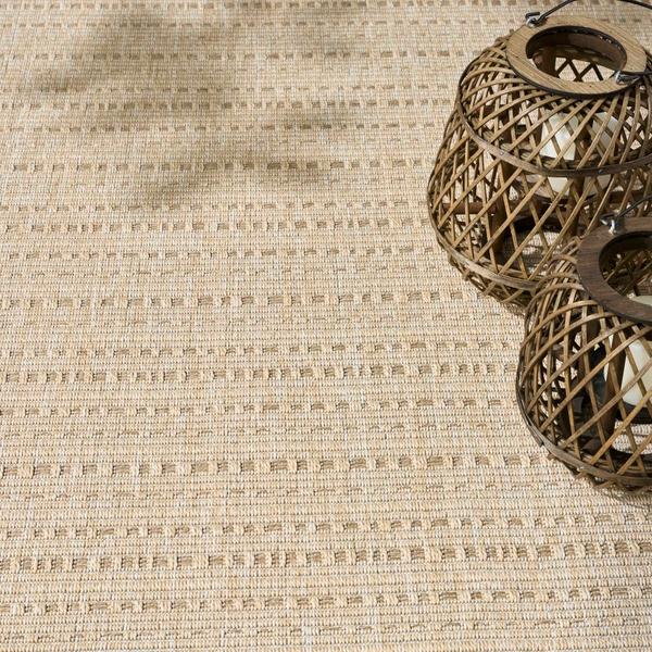 Nourison Tulum Cream Indoor/Outdoor Striped Rug TLM01
