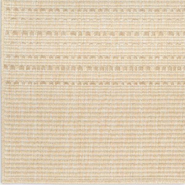 nourison Tulum Cream Indoor/Outdoor Striped Rug TLM01