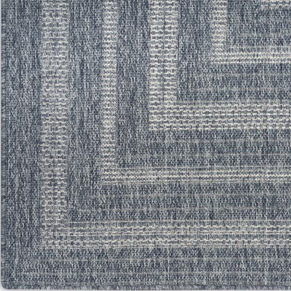 nourison Tulum Denim Indoor/Outdoor Geometric Rug TLM04 nourison Tulum Denim Indoor/Outdoor Geometric Rug TLM04