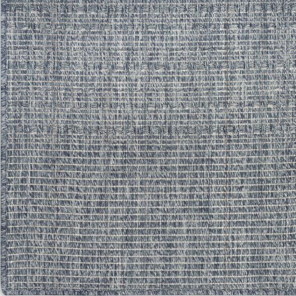 nourison Tulum Denim Indoor/Outdoor Striped Rug TLM01 nourison Tulum Denim Indoor/Outdoor Striped Rug TLM01