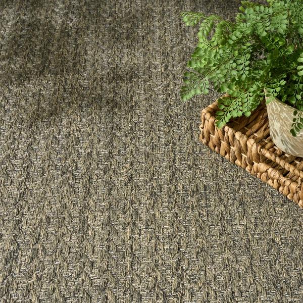 Nourison Tulum Olive Indoor/Outdoor Chevron Rug TLM02