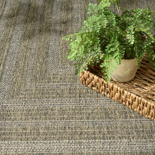 Nourison Tulum Olive Indoor/Outdoor Geometric Rug TLM04