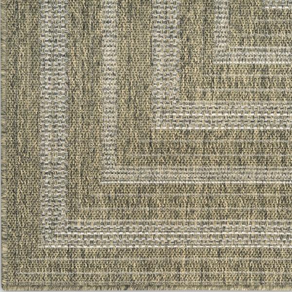 nourison Tulum Olive Indoor/Outdoor Geometric Rug TLM04